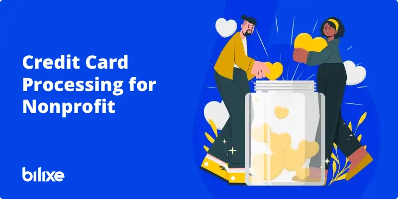 Illustration for a guide on nonprofit credit card processing